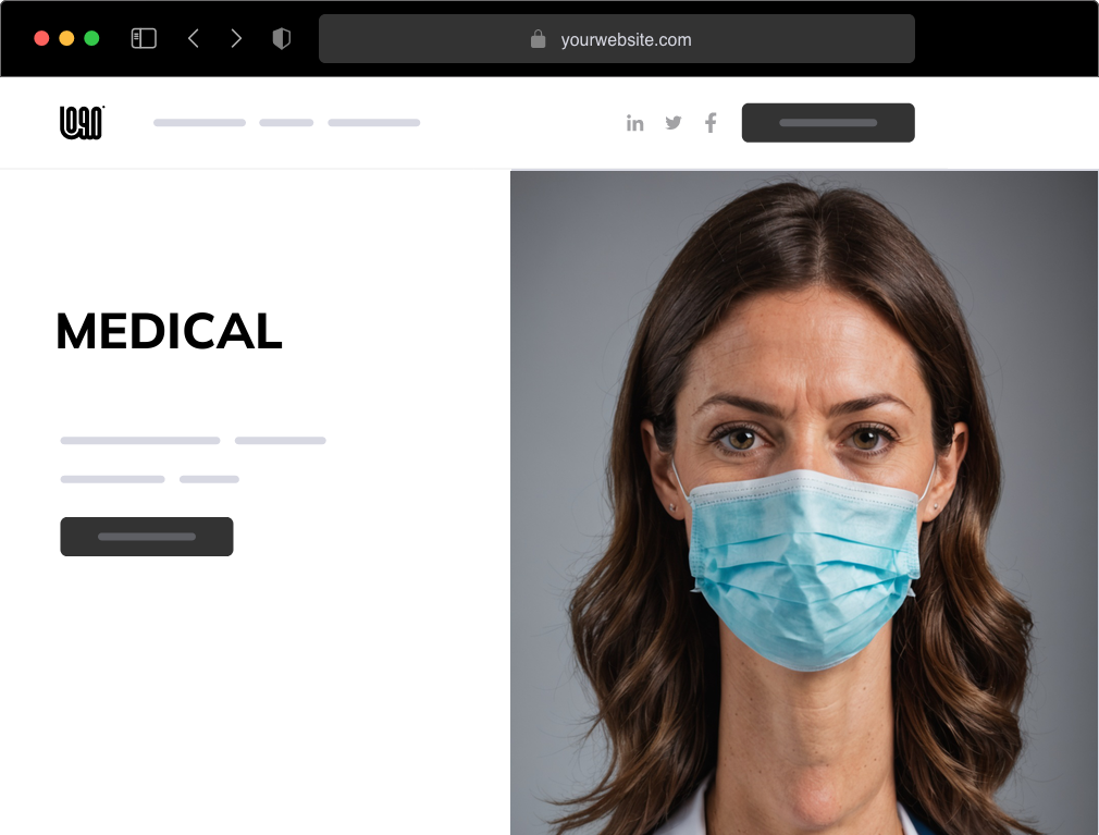 a medical website example