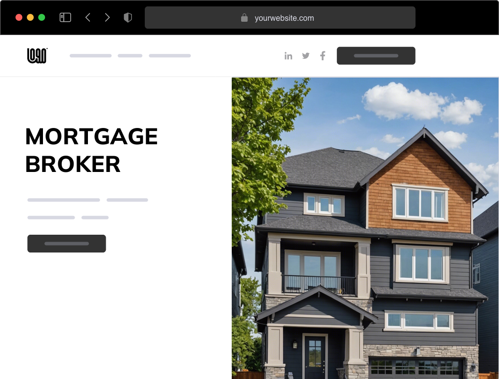 a mortgage broker website example