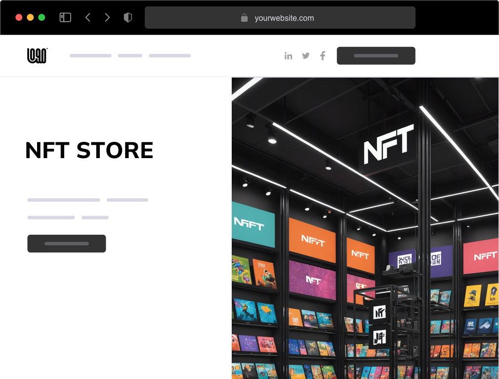 an NFT store website example