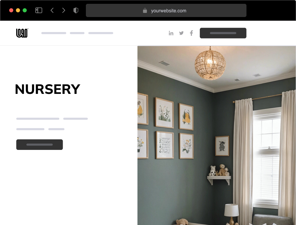 a nursery website example
