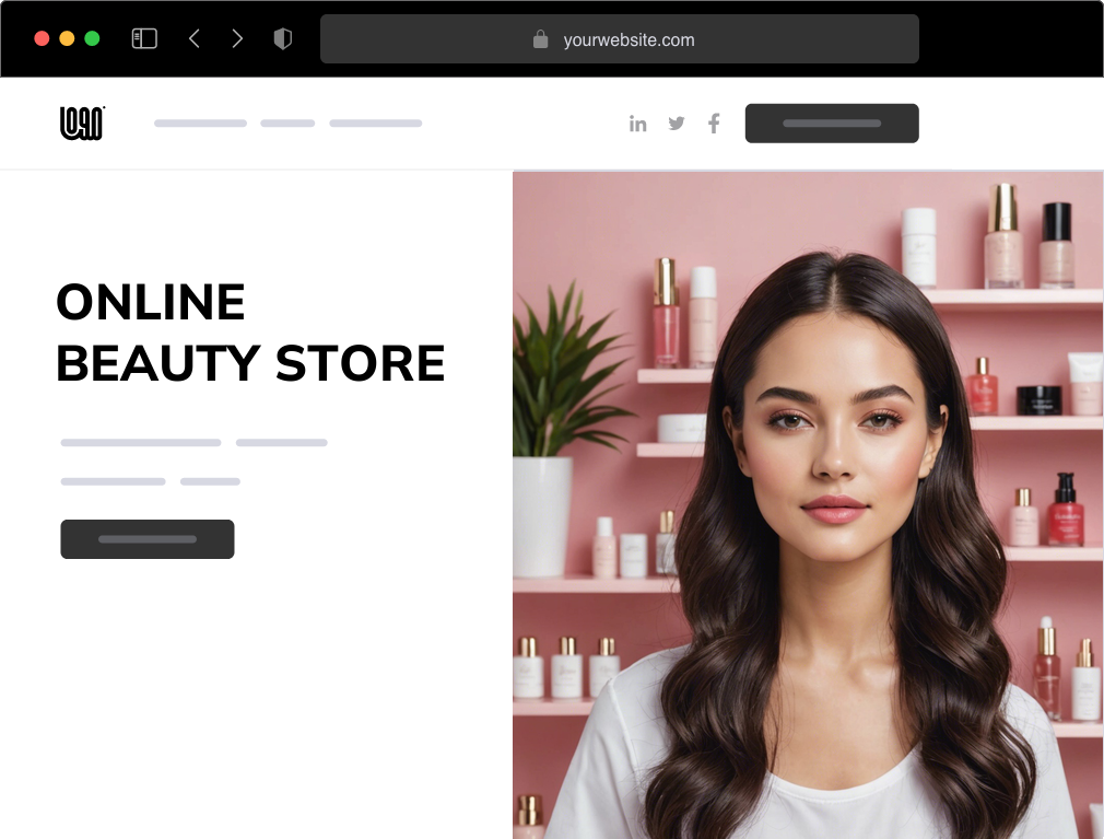 an online beauty store website example