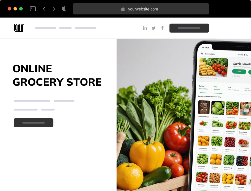 an online grocery store website example