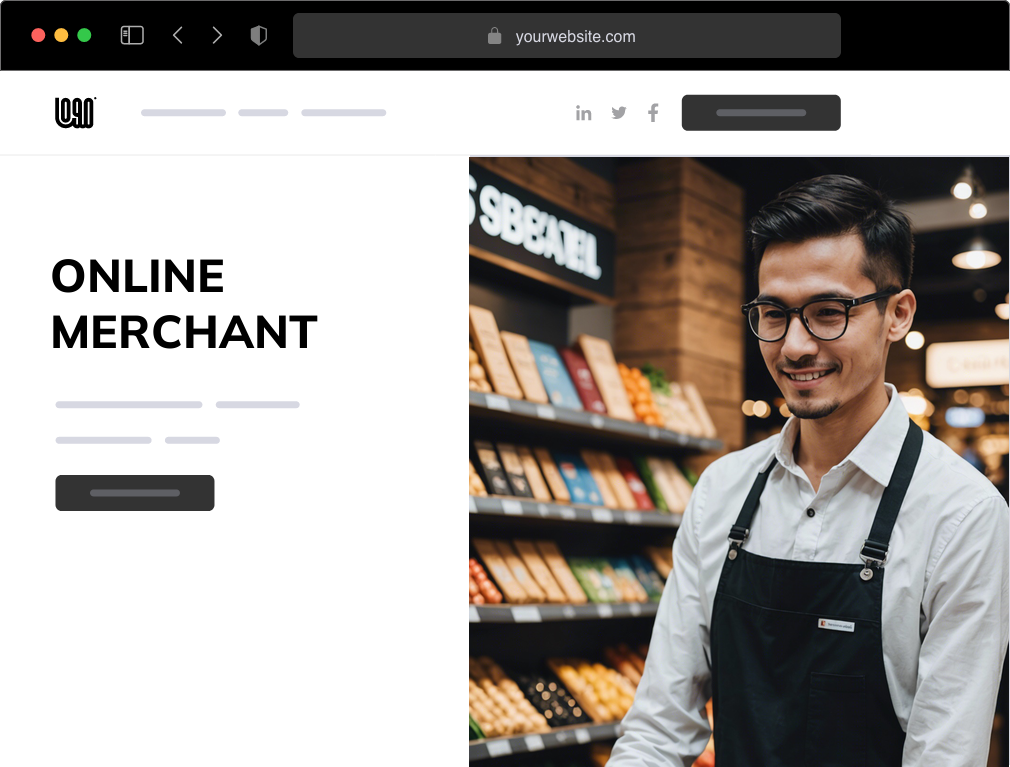 an online merchant website example