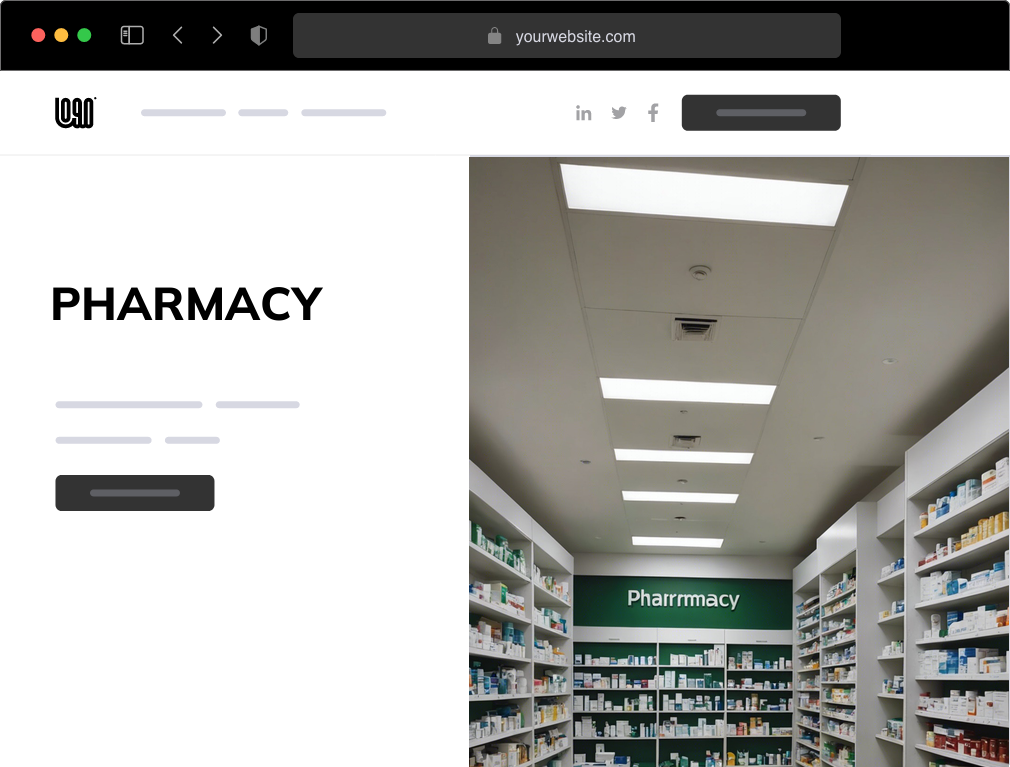 a pharmacy website example
