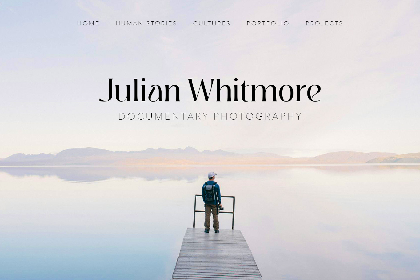 Photography website example