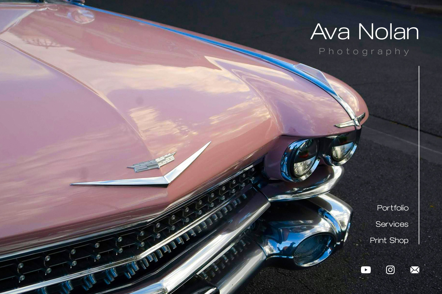 Photography website example