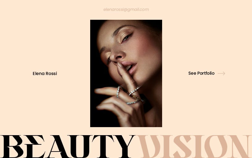 Makeup artist portfolio website template