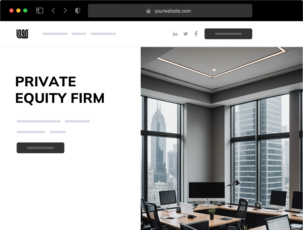 a private equity firm website example