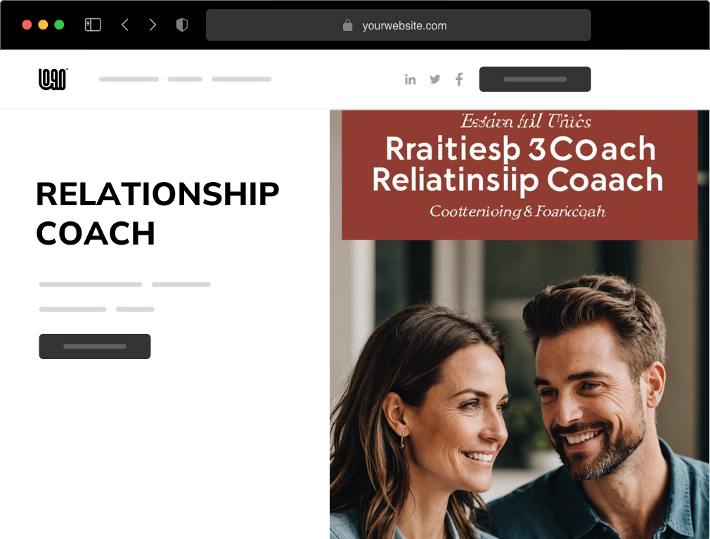 a relationship coach website example
