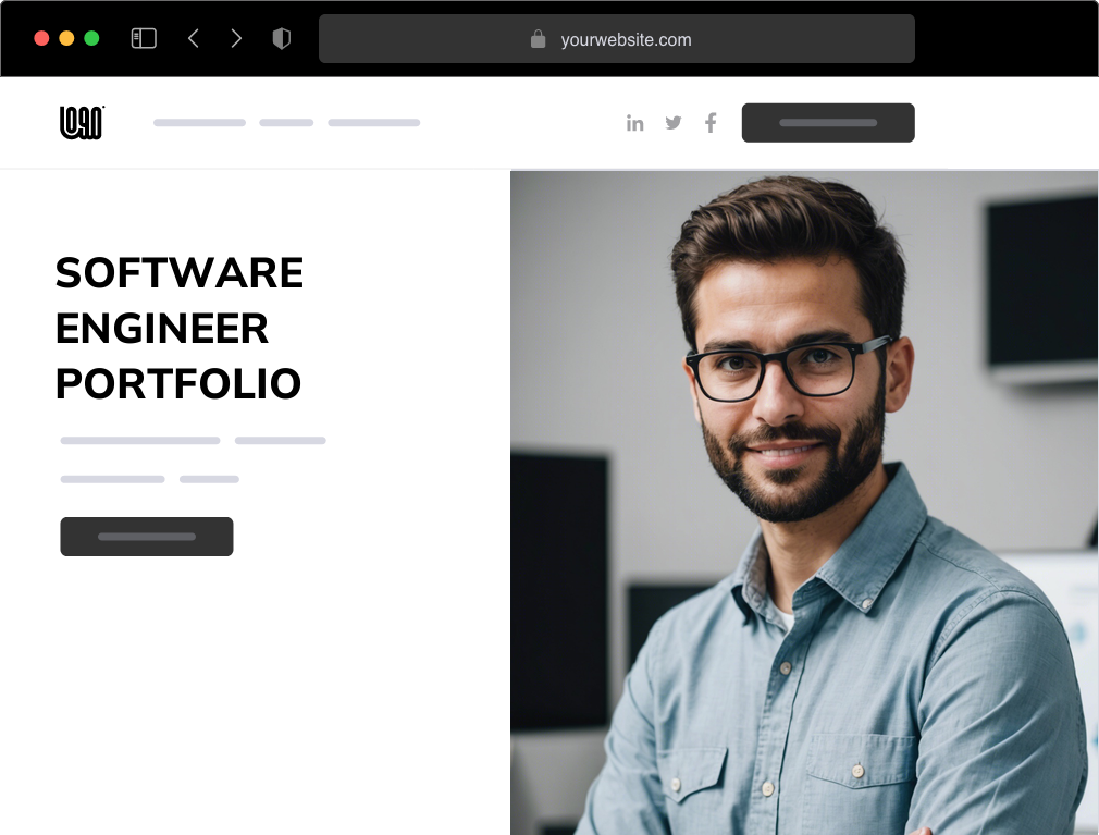 AI Software Engineer Portfolio Website Builder