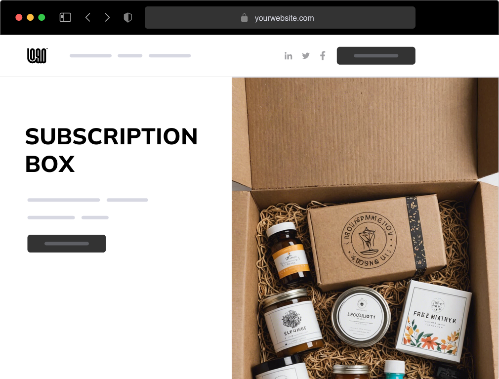 a subscription box website example