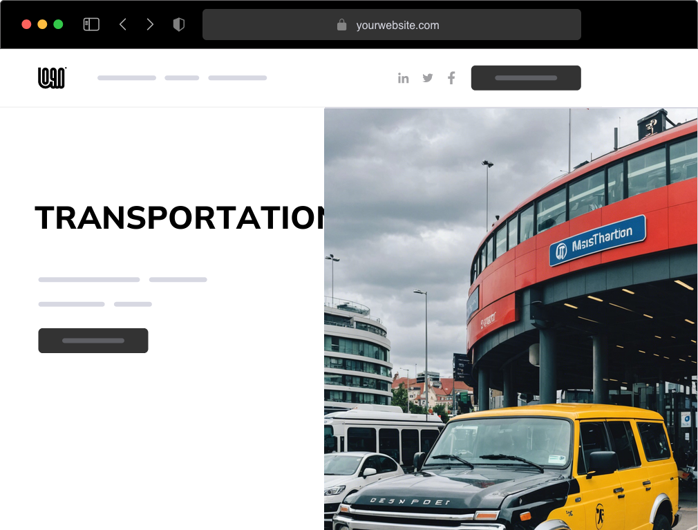 a transportation website example
