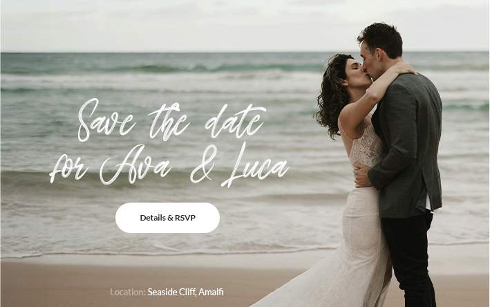 Coastal Save the Date website template
