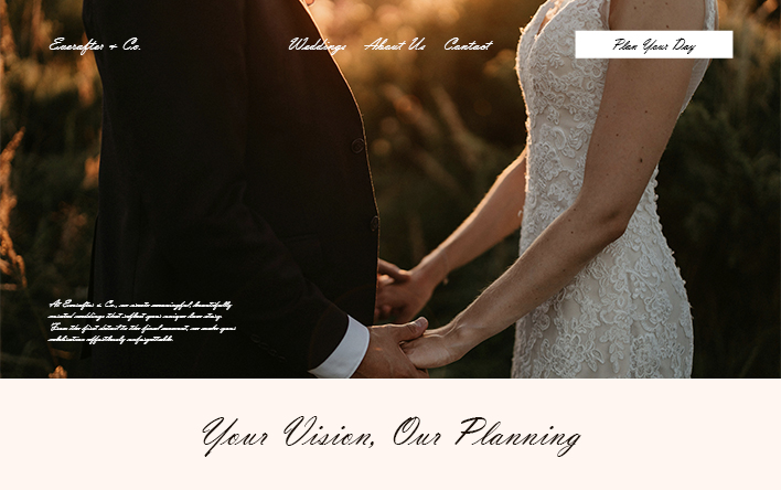 Golden Hour Promise website template