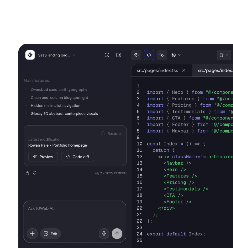 Edit the code.