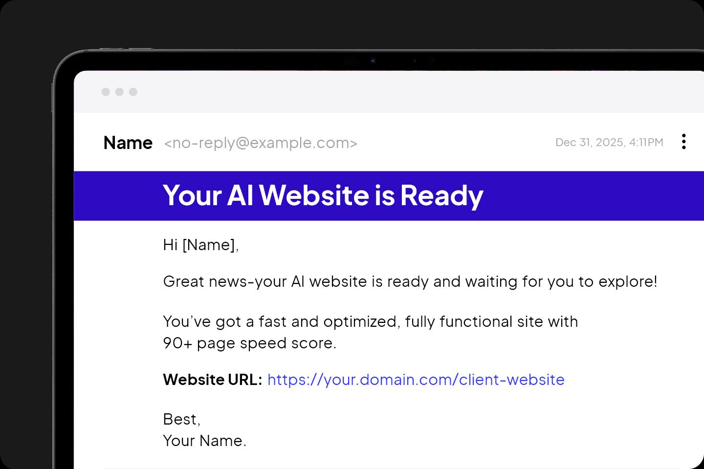 Branded emails and invoices