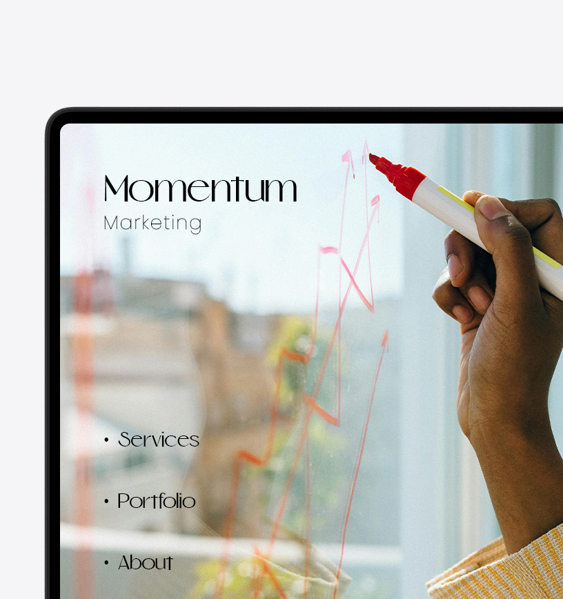 Showcase services, portfolios, and  testimonials.