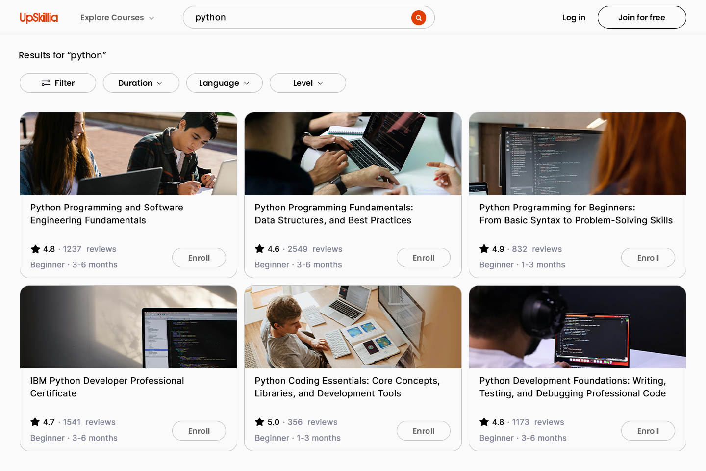 Course catalog & enrollment
