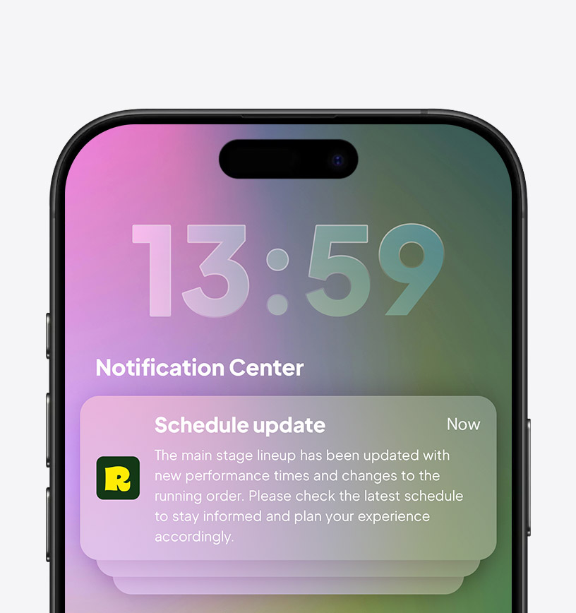 Keep attendees  informed with updates  and announcements.