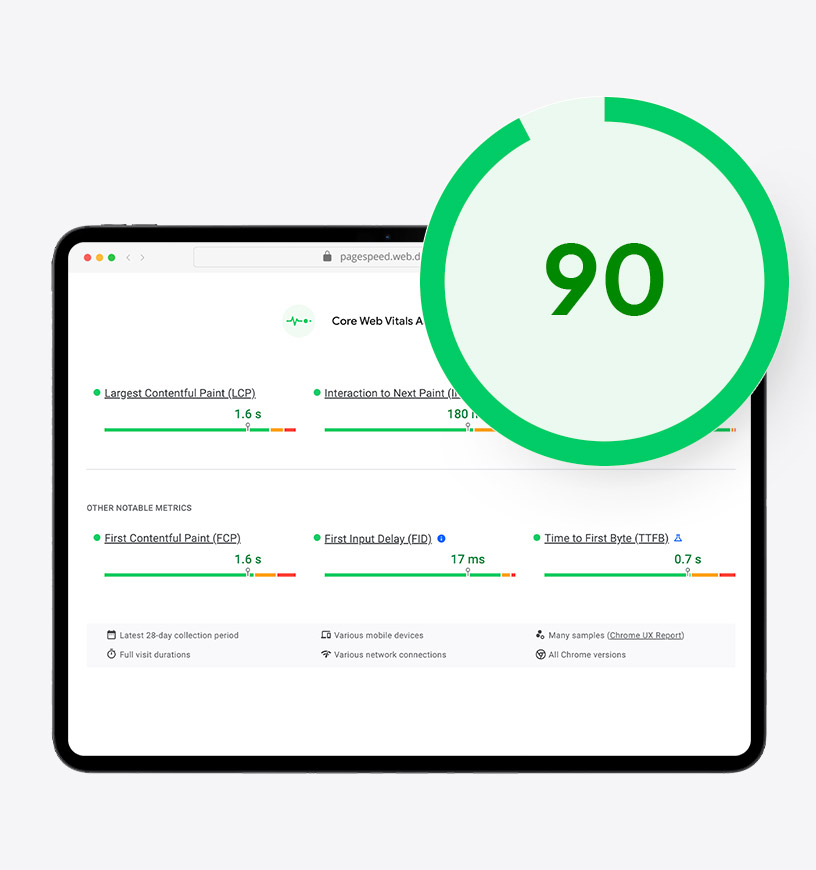 Fast & optimized  performance.