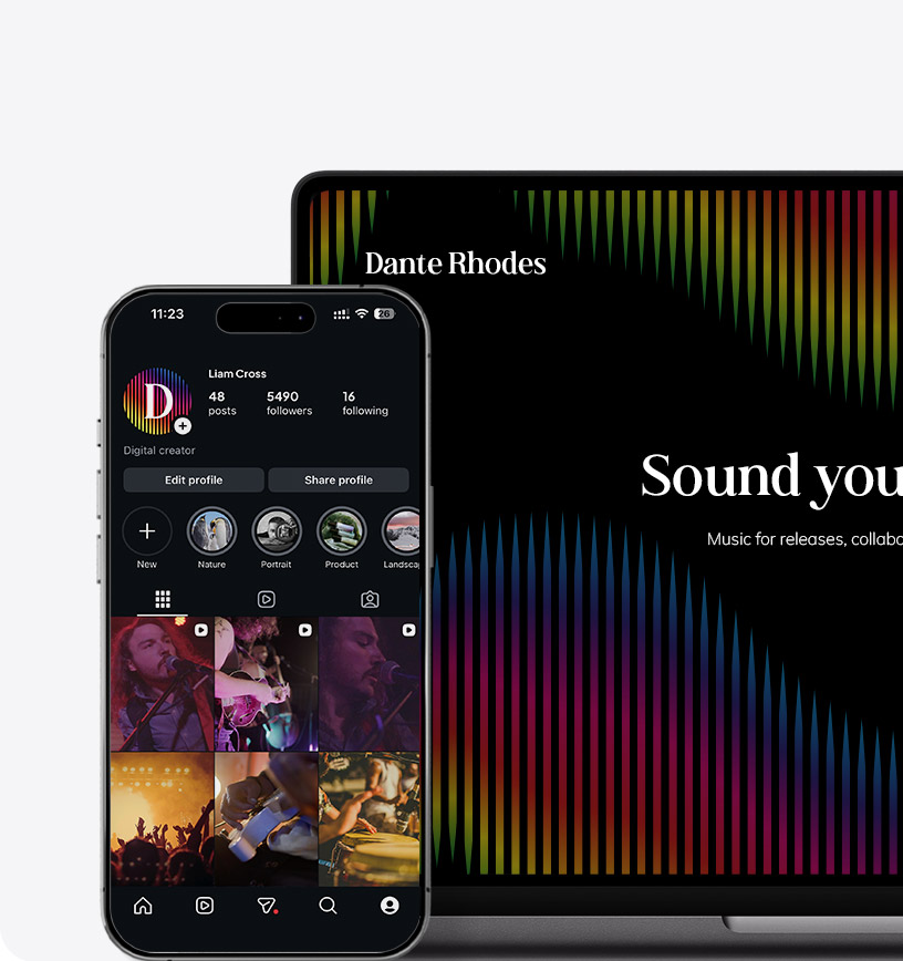 Social media integrations.