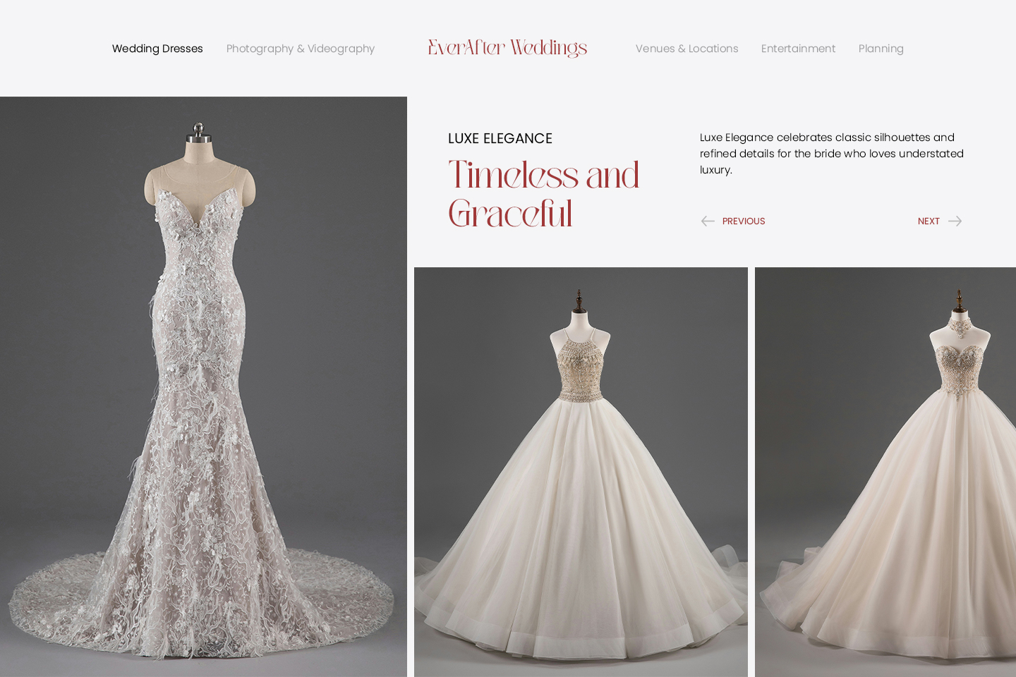 Wedding dress collections