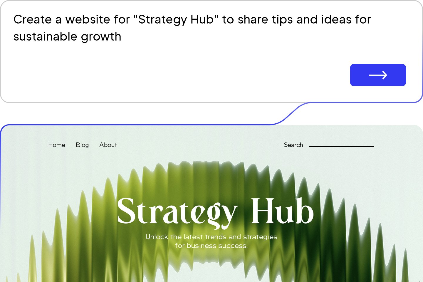 AI-powered website generation