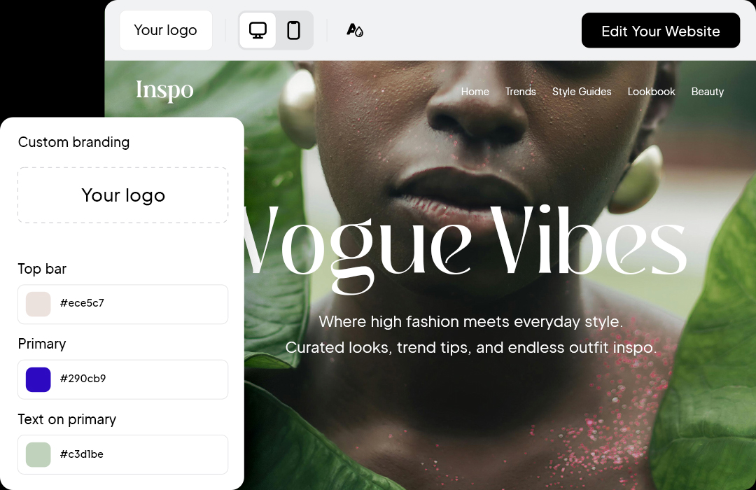 Launch AI Websites under your brand.