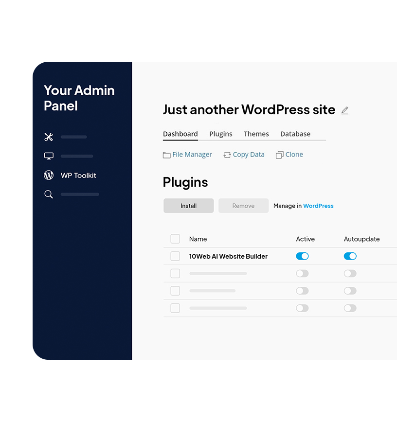 Integrate into your dashboard