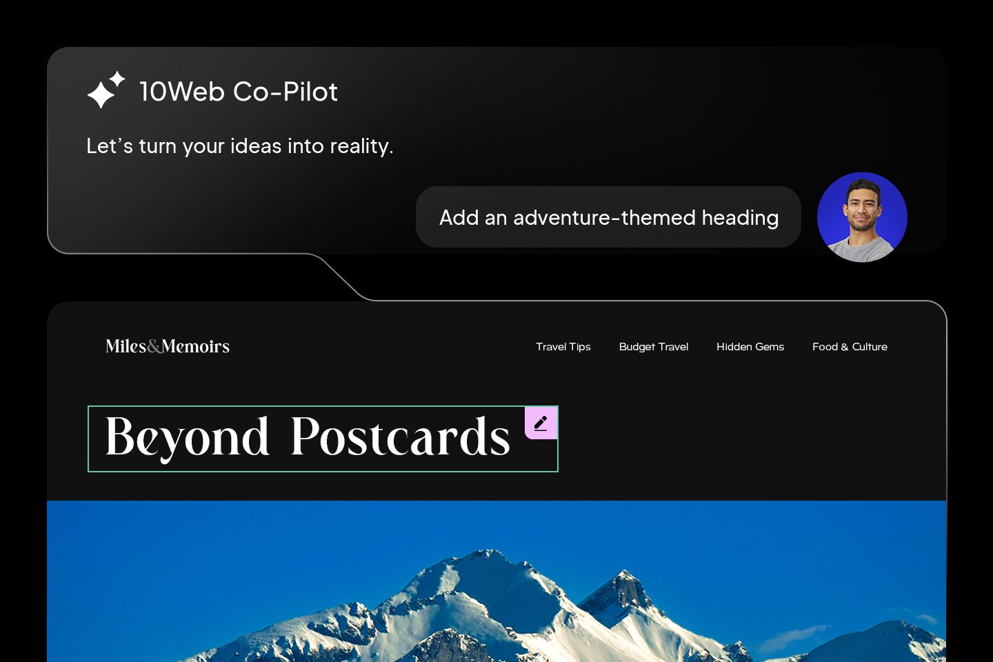 Powerful website editor