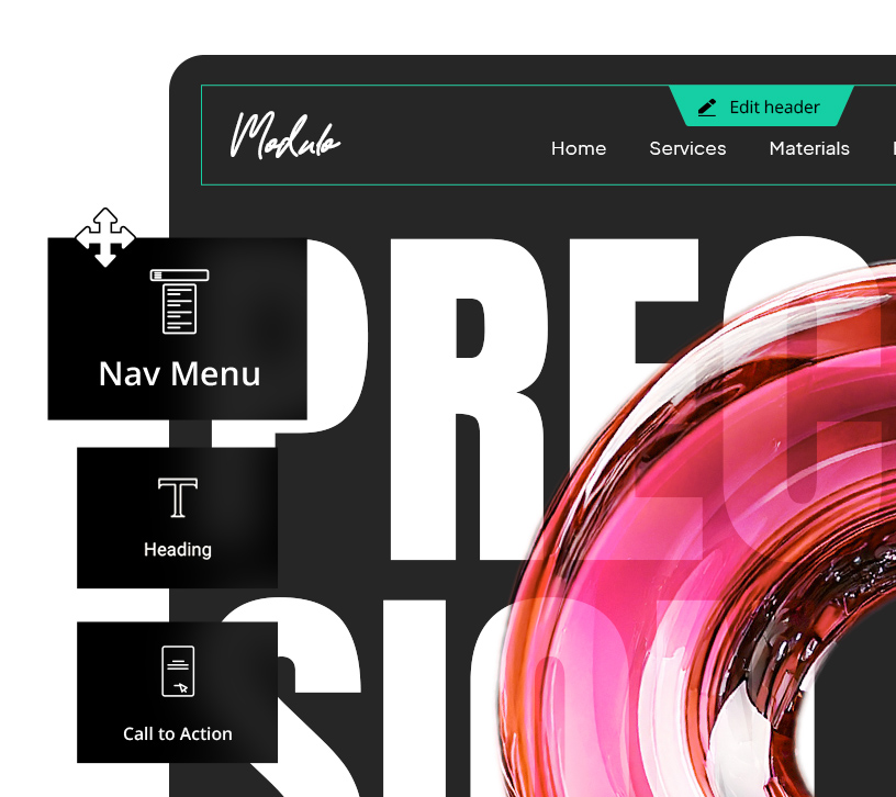 Elementor-based editor.